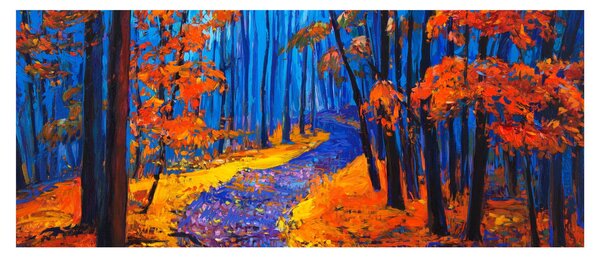 Tablou - Pădurea toamna (120x50 cm)