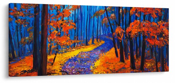 Tablou - Pădurea toamna (120x50 cm)