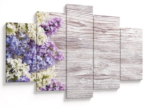 Tablou - Liliac pe lemn (150x105 cm)