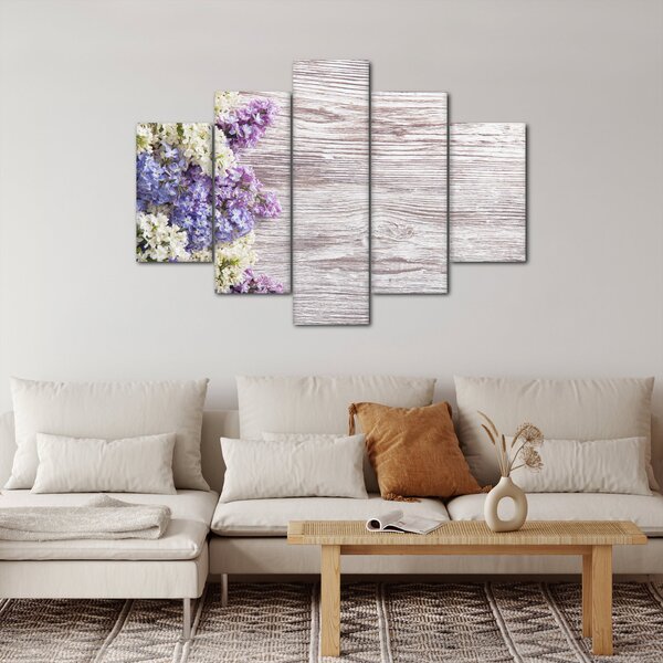 Tablou - Liliac pe lemn (150x105 cm)