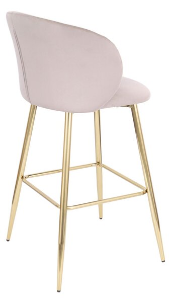 Scaun de bar Ganta Gold gri deschis