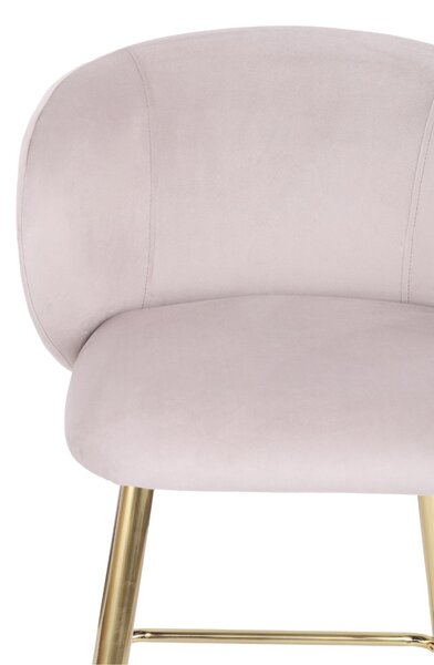 Scaun de bar Ganta Gold gri deschis