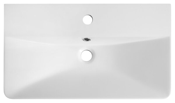 Aqualine Lavoar de mobilier Aqualine, SEN, marmură turnată, 61x35cm, alb, SN610