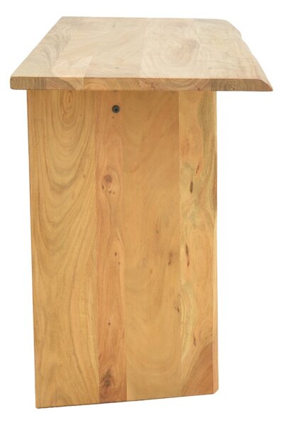 Consolă Mende, Lemn Masiv Acacia, Natural, 110x50x76 cm