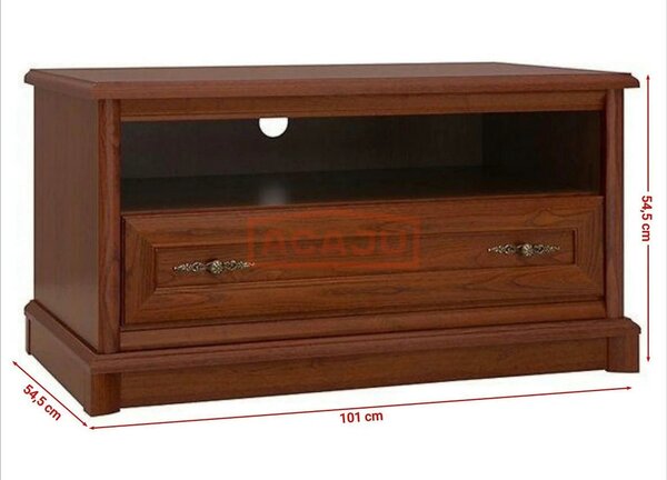 Comoda TV Kent ERTV100, castan, PAL, 101x55x55 cm