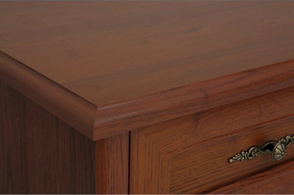 Comoda clasica living KENT EKOM2D2S, castan, PAL, 101x45x91 cm