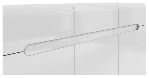 Comoda AZTECA TRIO, alb, 150x41x84 cm