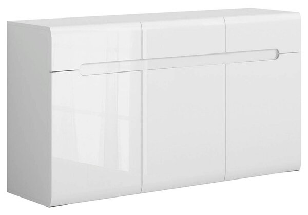 Comoda AZTECA TRIO, alb, 150x41x84 cm