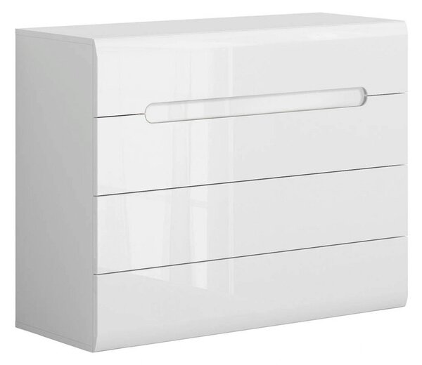 Comoda AZTECA TRIO, alb, PAL, cu sertare, 105x41x84 cm