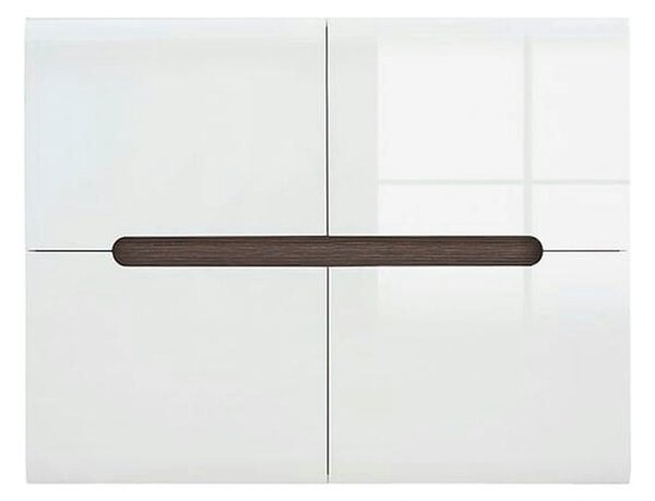 Comoda AZTECA TRIO, alb, PAL, cu usi, 105x41x84 cm