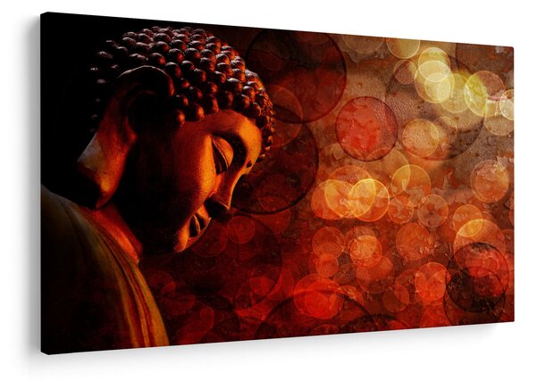 Tablou - Buddha în nuanțe roșii (90x60 cm)