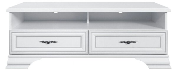Comoda TV IDENTO, alb, PAL/MDF, 124x54x47 cm