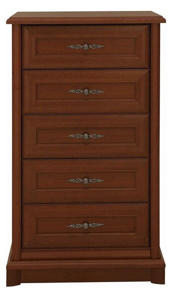 Comoda Kent EKOM5S, castan, PAL, 62x45x109 cm
