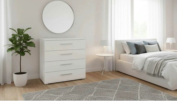 Comoda Lima KM3, alb, PAL, 77x40x82 cm