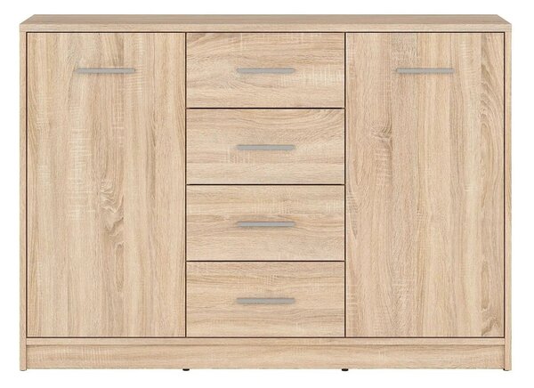 Comoda NEPO PLUS, stejar sonoma, PAL laminat, 119x34x84 cm