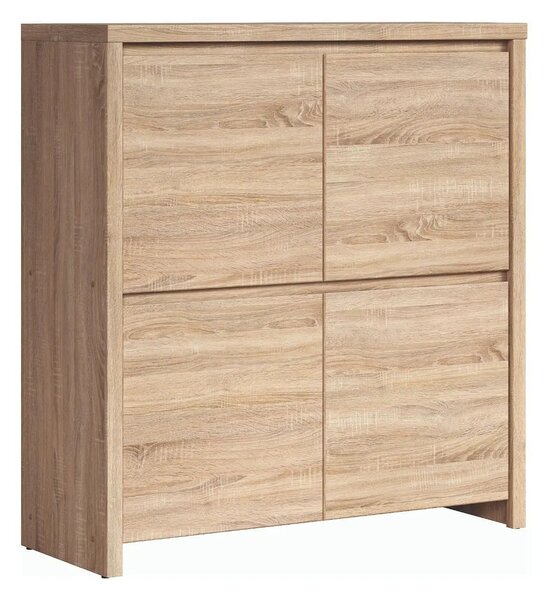 Comoda KASPIAN KOM4D, stejar sonoma, PAL melaminat, 105x41x113 cm