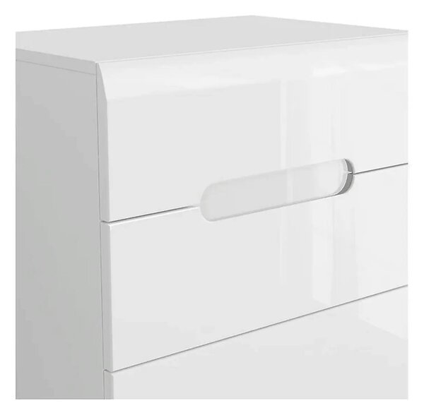 Comoda AZTECA TRIO, alb, PAL, 60x41x104 cm