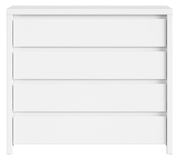 Comoda KASPIAN KOM4S, alb, PAL melaminat, 105x41x92 cm