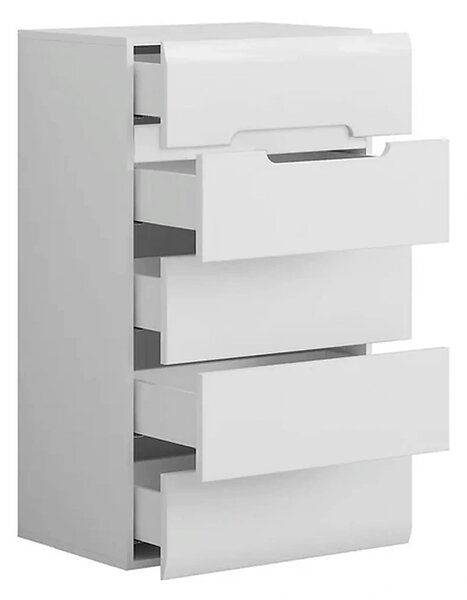 Comoda AZTECA TRIO, alb, PAL, 60x41x104 cm