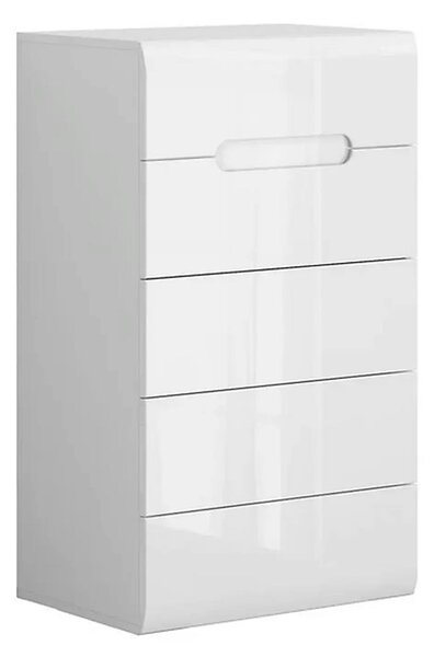 Comoda AZTECA TRIO, alb, PAL, 60x41x104 cm