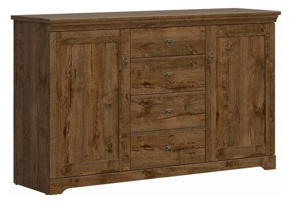 Comoda PATRAS KOM2D4S, stejar april, PAL, 153x45x93 cm