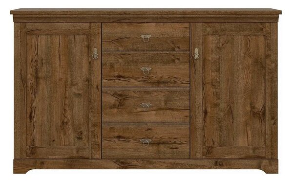 Comoda PATRAS KOM2D4S, stejar april, PAL, 153x45x93 cm
