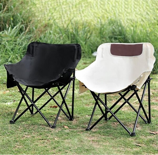 Scaun de camping pliabil TRAIL, crem