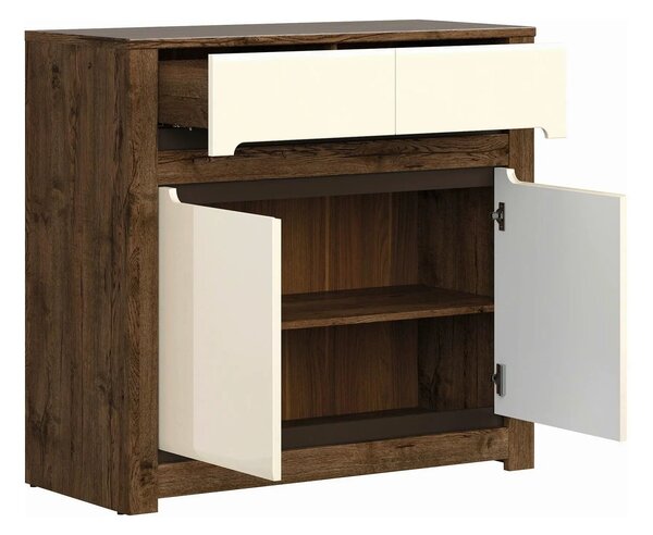 Comoda RUSO KOM2D2S, nuc/bej, PAL, 104x46x99 cm