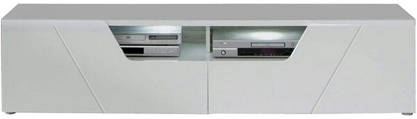 Comoda TV KANDO, alb, PAL, 160x50x38 cm
