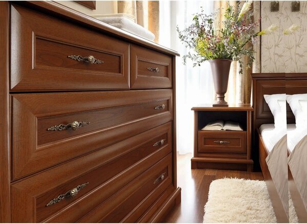 Comoda clasica KENT EKOM3D1S, castan, PAL, 154x45x91 cm