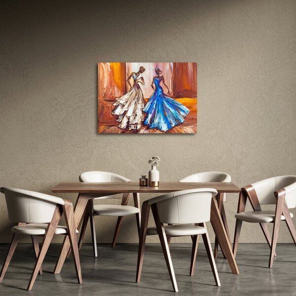 Tablou - Dansatoare, pictură în ulei (70x50 cm)