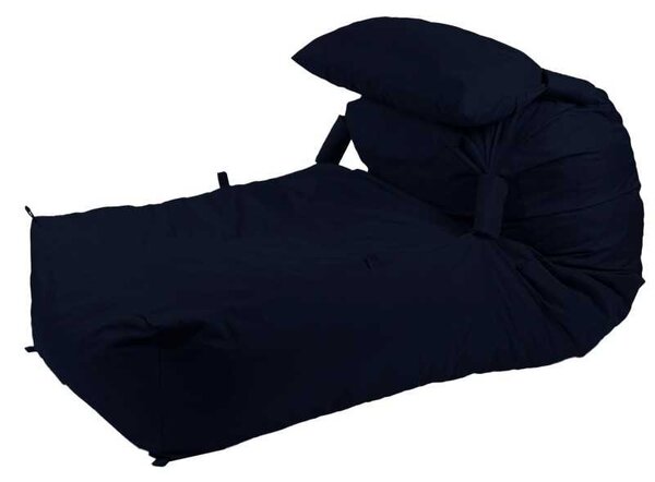 Fotoliu Yoga XL si Perna, Material Impermeabil - Bleumarin