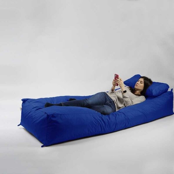 Fotoliu Yoga XL si Perna, Material Impermeabil - Blue Royal
