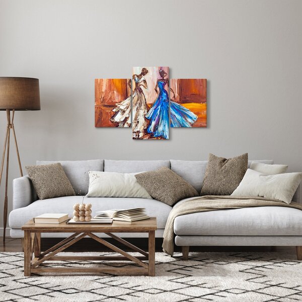 Tablou - Dansatoare, pictură în ulei (90x60 cm)