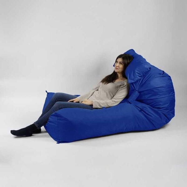 Fotoliu Yoga XL si Perna, Material Impermeabil - Blue Royal