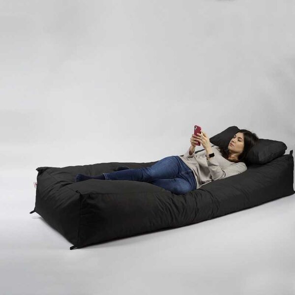Fotoliu Yoga XL si Perna, Material Impermeabil - Negru