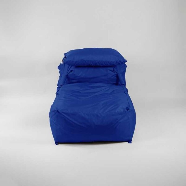 Fotoliu Yoga XL si Perna, Material Impermeabil - Blue Royal