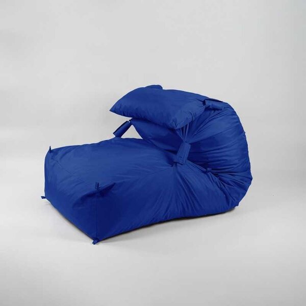 Fotoliu Yoga XL si Perna, Material Impermeabil - Blue Royal