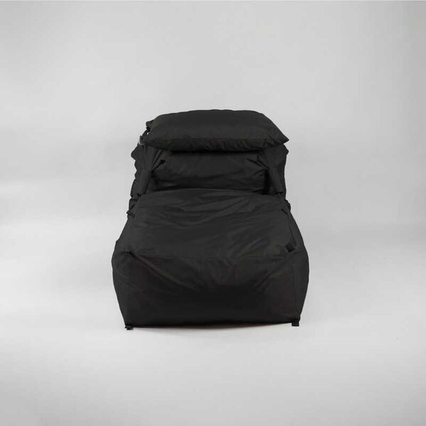 Fotoliu Yoga XL si Perna, Material Impermeabil - Negru