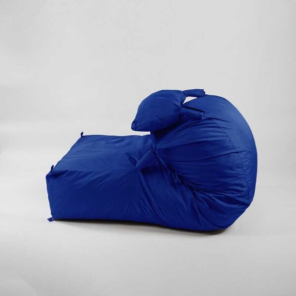 Fotoliu Yoga XL si Perna, Material Impermeabil - Blue Royal