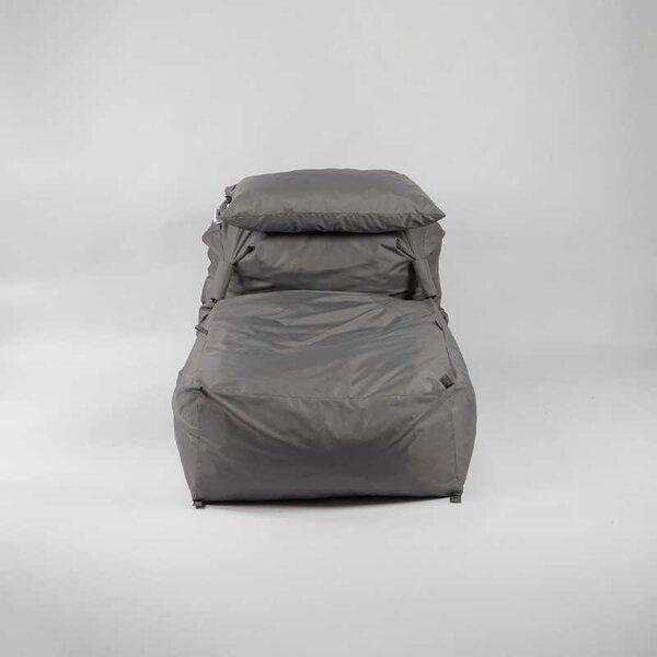 Fotoliu Yoga XL si Perna, Material Impermeabil - Grey