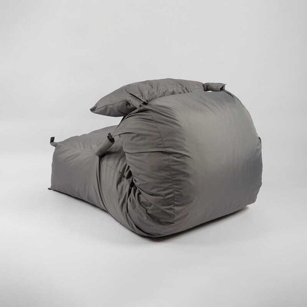 Fotoliu Yoga XL si Perna, Material Impermeabil - Grey