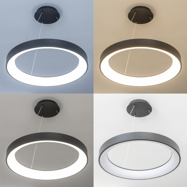 Brilagi - Pendul LED FALCON II cu dimmer, pe cablu, 99W/230V, diam. 60 cm, negru + telecomandă