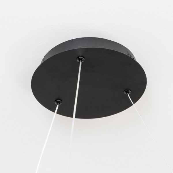 Brilagi - Pendul LED FALCON II cu dimmer, pe cablu, 99W/230V, diam. 60 cm, negru + telecomandă