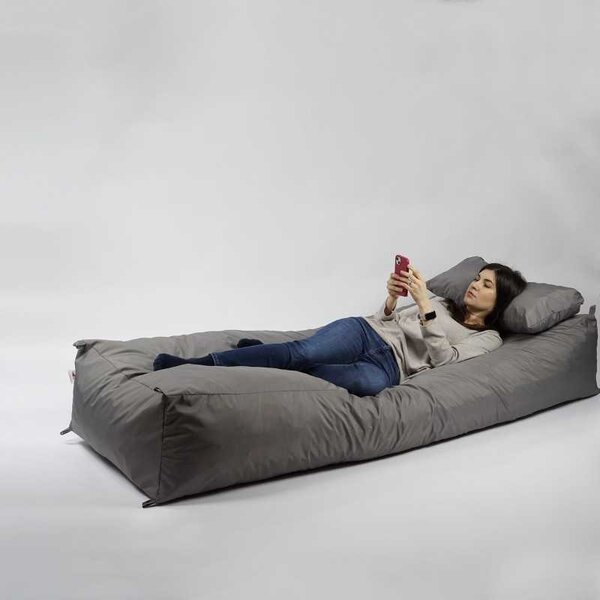 Fotoliu Yoga XL si Perna, Material Impermeabil - Grey