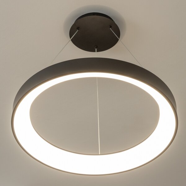 Brilagi - Pendul LED FALCON II cu dimmer, pe cablu, 99W/230V, diam. 60 cm, negru + telecomandă