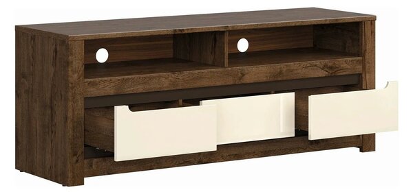 Comoda TV RUSO, nuc/bej, PAL, 149x46x59 cm