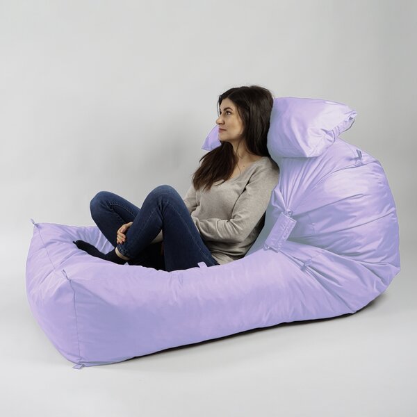 Fotoliu Yoga XL si Perna Pufrelax, Material Impermeabil, Lilac