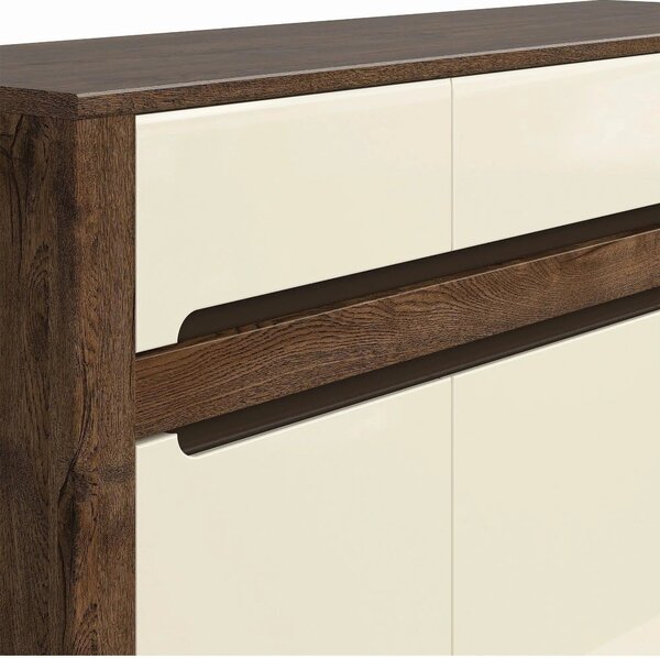 Comoda RUSO KOM3D3S, nuc/bej, PAL, 149x46x99 cm