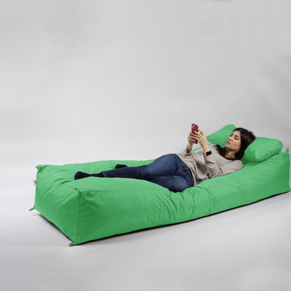 Fotoliu Yoga XL si Perna Pufrelax, Material Impermeabil - Green Apple